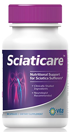 Advanced Powerful Sciatica Support | All Natural | Nerve Pain Relief Supplement | Dr. Recommended | Sciaticare| Vita Sciences