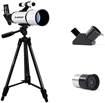 SVBONY SV501 Telescope 70mm FMC Travel Scope for Adults Beginners Stargazing Portable Telescope with Adjustable Tripod and Finder Scope