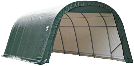 ShelterLogic 76642 Green 12'x28'x8' Round Style Shelter