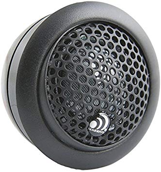 Massive Audio CT1 - Silk Dome 110 Watt 25mm Car Audio Tweeter Set with Crossovers, Surface, Angle or Flush Mount Options