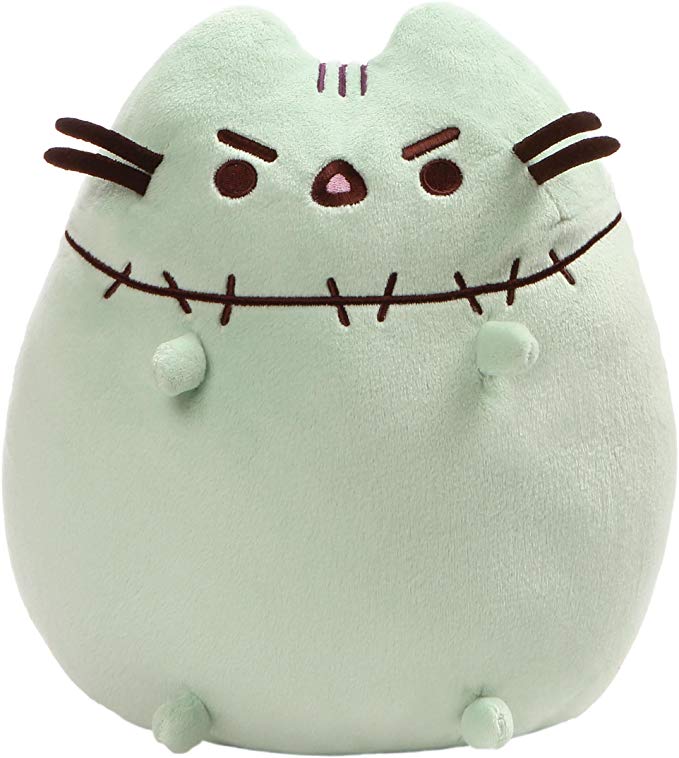 GUND Pusheen Zombie Halloween Cat Plush Stuffed Animal, Green, 9.5"