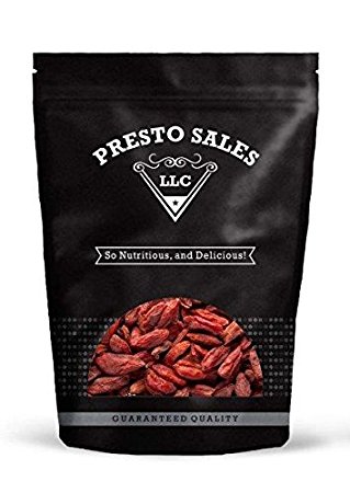 Goji Berries (2 lbs.) "FRESH QUALITY, IMPROVED PACKAGING" By Presto Sales LLC