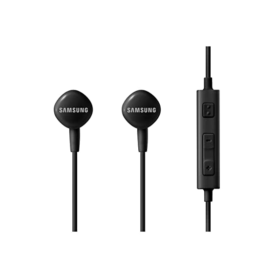 Samsung HS130 Wired Stereo Earbud 3.5mm universal headset with In-Line Multi-Function Answer/Call Button (Black)