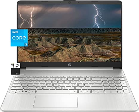 HP 2022 Newest Laptop Computer, 15.6" HD Display, Dual Core Intel i3-1115G4 (Upto 4.1GHz,Beats i5-1030G7), 16GB RAM, 512GB SSD, HD Webcam, Bluetooth, WiFi 6, 11  Hour Battery, Win 11  MarxsolCables