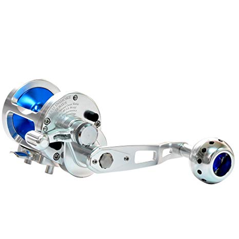 GOMEXUS Slow Jigging Reel Saltwater 5.0:1 and 7.1:1 Lever Drag Super Light Inshore River Bay and Ocean Fishing Left and Right Hand Conventional Reel Smooth Solid 10-Year Test