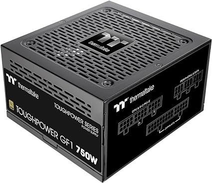 Thermaltake GF1 (2024) Fully Modular ATX 750W Power Supply - 80 Plus Gold - Ultra Quiet - Zero RPM, PS-TPD-0750FNFAGU-P