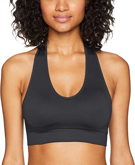 Amazon Brand - Mae Women's Seamless Ribbed Halter Bralette (for A-C Cups)