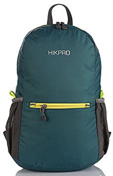 Hikpro 20L - The Most Durable Lightweight Packable Backpack, Water Resistant Travel Hiking Daypack For Men & Women