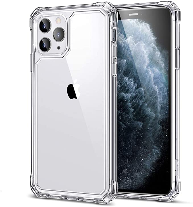 ESR Air Armor for iPhone 11 Pro Case [Shock-Absorbing] [Scratch-Resistant] [Reinforced Drop Protection] Hard PC   Flexible TPU Frame, Cover for iPhone 11 Pro 5.8'' 2019 (Clear)