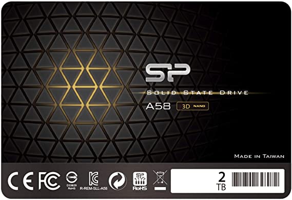 Silicon Power 2TB SSD 3D NAND TLC A58 Performance Boost SATA III 2.5" 7mm (0.28") Internal Solid State Drive