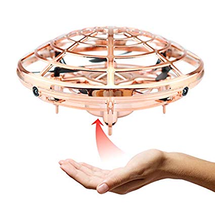 Micare UFO Flying Toys Drone,Flying Ball Helicopter,Auto 360° Rotating Hand Operated Mini Helicopter for Boys Girls Kids … (c)