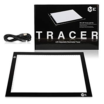ME456 A4 LED Light Box 9x12 Inch Light Pad Only 5mm Ultra-thin USB Power Light Table for Tracing