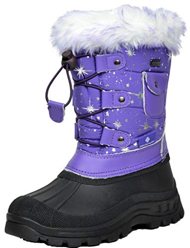 DREAM PAIRS Boys & Girls KSNOW Insulated Waterproof Snow Boots