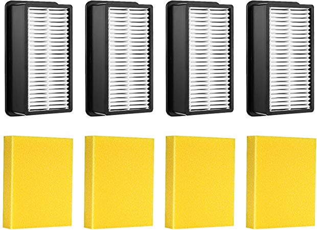 Isingo 4   4 Pack Filters Compatible Bissell 1008 CleanView Vacuums Replacement Filters Kit,Compare to Part # 2032663 & 1601502