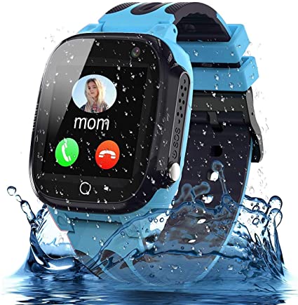 Kids smartwatch Waterproof with LBS/GPS Tracker Children Smartwatches Phone 3-12 SOS Camera Game for Boys Girls Birthday