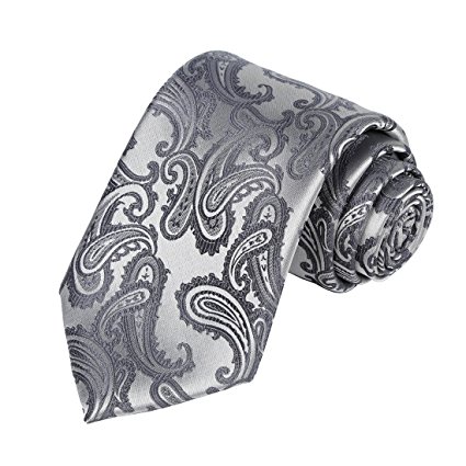 KissTies Mens Necktie Paisley Tie   Gift Box