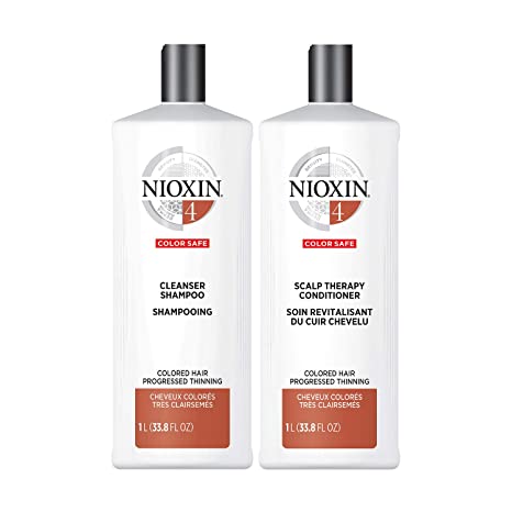 Nioxin System 4 Cleanser Shampoo for Color Treated Hair with Progressed Thinning