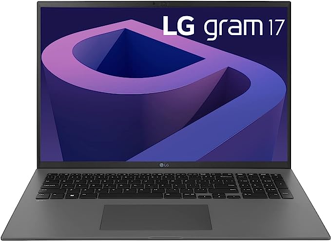 LG Gram (2023) Ultra Lightweight Laptop, 17" IPS (2560 x 1600) Display, Intel 12th Gen Core i7 1260P Processor, Windows 11 Home, 16GB DDR5 RAM, 1TB SSD, Thunderbolt 4, Backlit Keyboard, Gray