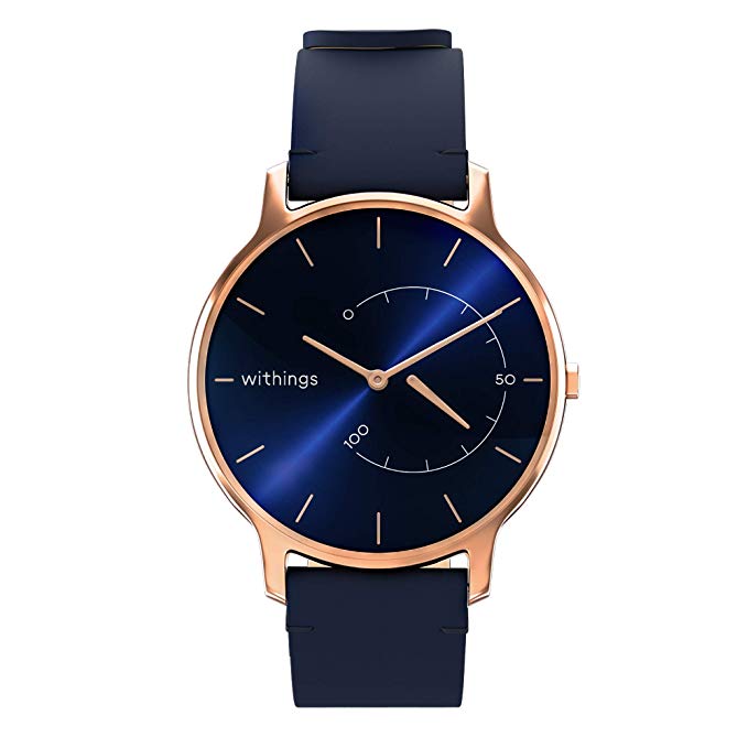 Withings Move Hybrid Smartwatch - Activity Tracker with Connected GPS, Sleep Monitor, Water Resistant with 18-month battery life