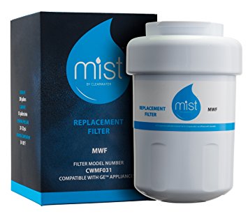Mist GE MWF Smartwater, MWFA, MWFP, GWF, GWFA, Kenmore 9991,46-9991, 469991 Refrigerator Water Filter Replacement