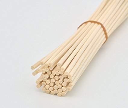 100 Pieces Natural Rattan Reed Diffuser Replacement Sticks (12" x 3mm)