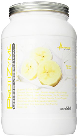 Metabolic Nutrition Protizyme Dietary Supplement, Banana Creme, 2 Pound
