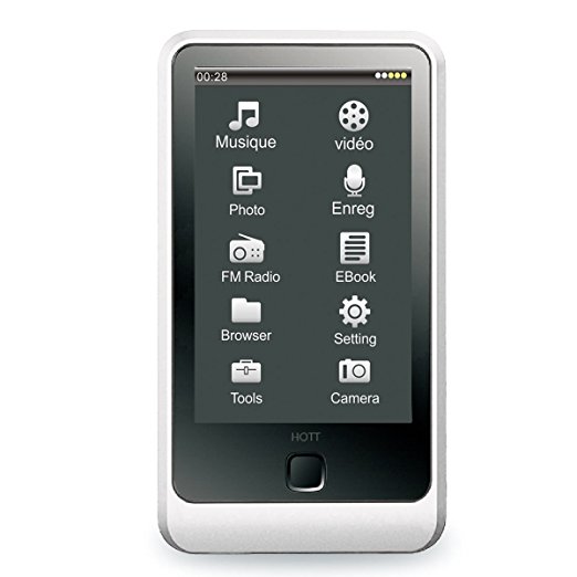 HOTTA11 3.0" 240 x 400 TFT Resistive Touch Screen 8GB MP4 Music Player with 1.3MP Camera,FM,TF Card Player (White)