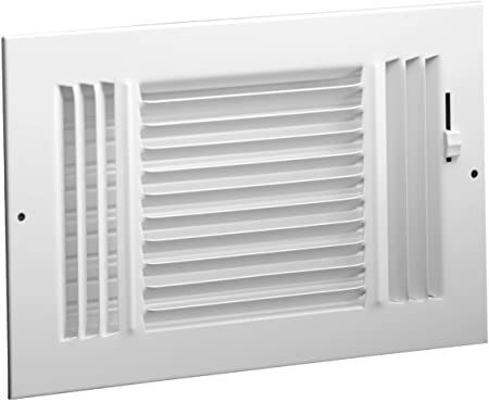 10" x 6" (W x H) White Sidewall/Ceiling Register Hart & Cooley 683 Series 10x6 Inches