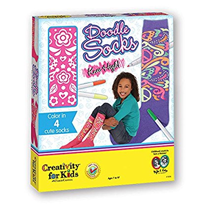 Creativity for Kids Doodle Socks, Knee High