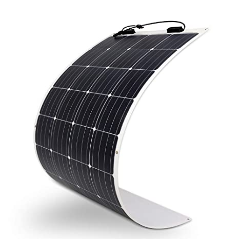 Renogy 160 Watt 12 Volt Extremely Flexible Monocrystalline Solar Panel - Ultra Lightweight, Ultra Thin, Up to 248 Degree Arc, for RV, Boats, Roofs, Uneven Surfaces