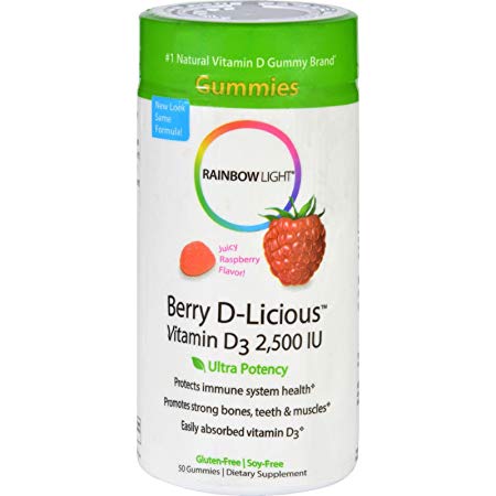 Rainbow Light Berry D-Licious 2,500 IU Vitamin D? Gummies-50 ct