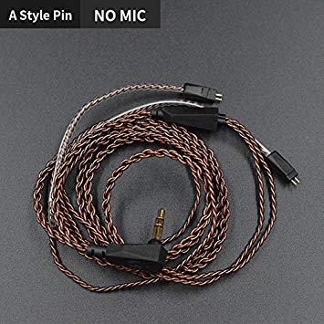 Newest KZ ZS3/ZS4/ZS5/ZS6 Dedicated Cable 0.75mm 2-Pin Upgraded Cable Replace Cable 2 PIN Upgrade Cable Ues For KZ Earphone Without MIC