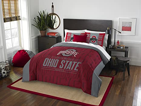 The Northwest Company Officially Licensed NCAA Modern Take Full/Queen Comforter and 2 Sham Set