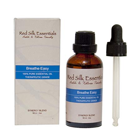 Breathe Easy Essential Oil Blend. 100% Pure Therapeutic Grade - Rosemary, Eucalyptus, Peppermint, Lavender, Tea Tree, Ravensara, Thyme