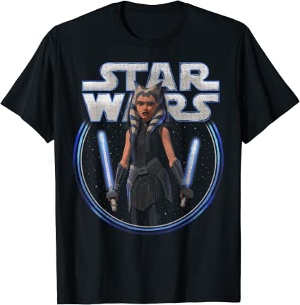 Star Wars: The Clone Wars Ahsoka Dual Wield Portrait T-Shirt