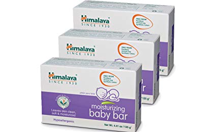 Himalaya Moisturizing Baby Bar with Olive Oil and Almond Oil (3 PACK)