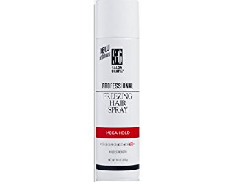 Salon Grafix Hairspray Freezing Mega Hold 10 Ounce (295ml) (6 Pack)