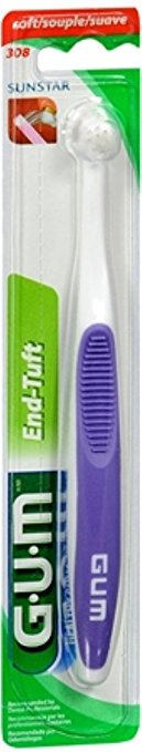 GUM End-Tuft Brush Soft 1 Each (Pack of 2)