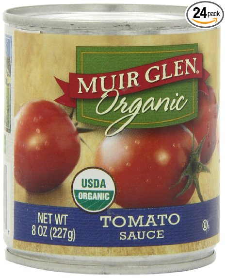 Muir Glen Organic Tomato Sauce, 8-Ounce Cans (Pack of 24)