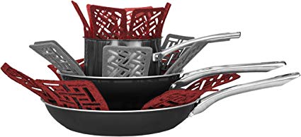 Cuisinart Pot and Pan Protectors- 5pk, Prevents Cookware from Getting Scratches and Scrapes, Thick Felt Cookware Protectors, Pot Protector Pads Protecting from Damage during Storage