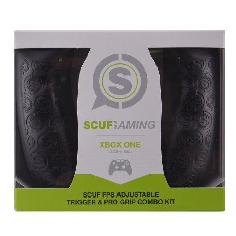 SCUF FPS Adjustable Trigger & Pro Grip Combo Kit - Xbox One Compatible (Black)