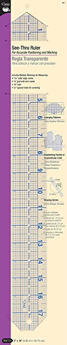 Dritz 831 See Through Ruler for Sewing