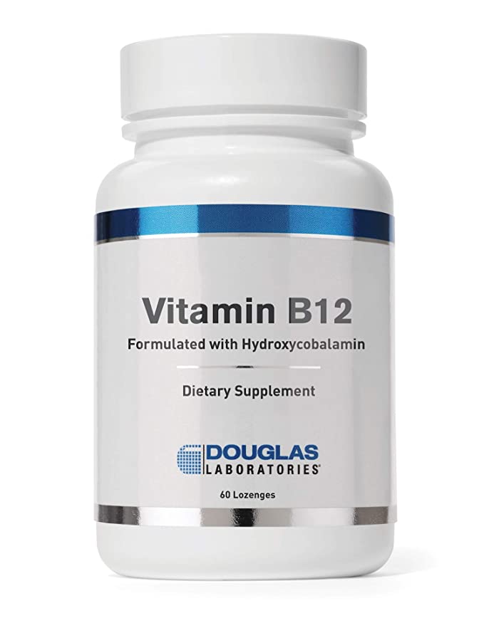 Douglas Laboratories® - Vitamin B12 - Formulated with Hydroxycobalamin for 2,500 mcg. of Pure Vitamin B12 in a Rapidly Dissolving Tablet - 60 Lozenges