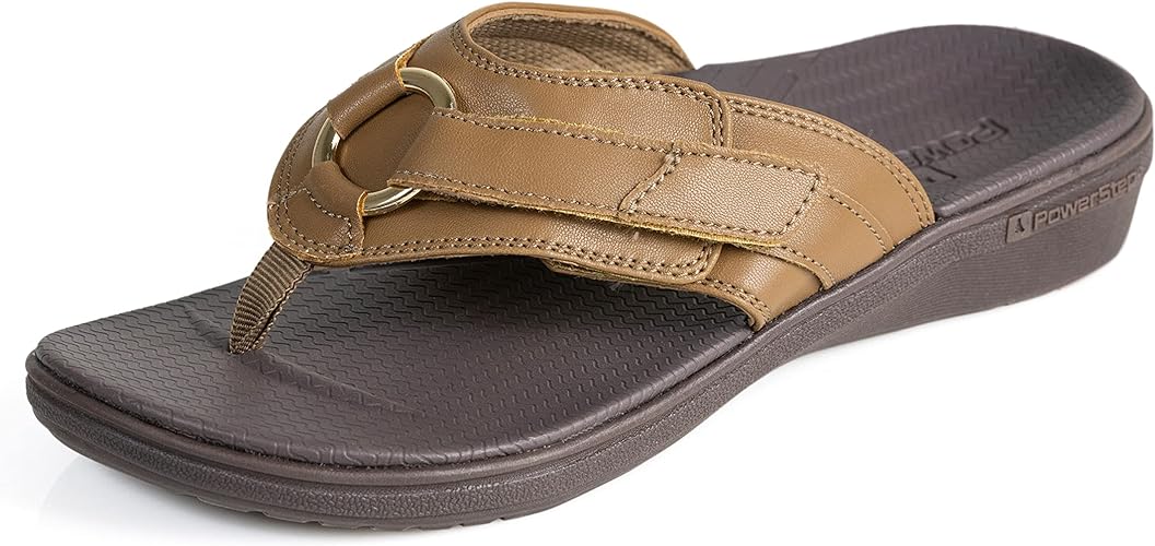 Powerstep Women's Archwear, Arch Supporting Thong Sandal, Orthotic Flip Flop
