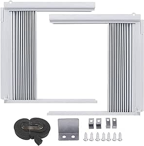 Window AC Insulation Panels - Windproof Air Conditioner Window Blocker, Energy Saving AC Side Panels | Energy Saving AC Side Draft Blockers, AC Insulation Panels for Preventing Heat Noise Sun Block