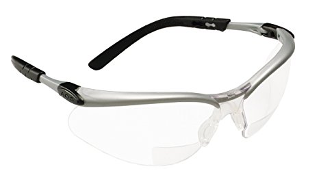 3M Reader's Safety Glasses, 1.5 Diopter, Clear Lens Bifocal lens