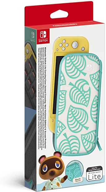 Nintendo Switch Lite Carrying Case (Animal Crossing: New Horizons Edition) & Screen Protector