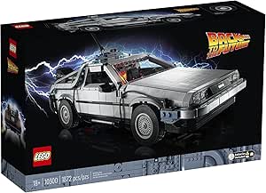 LEGO 10300 Back to The Future Time Machine，Building 1 of 3 Versions of The time-Traveling car（1872 Pieces）