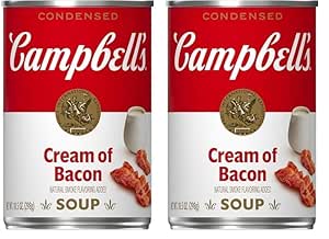 Campbell's Condensed Cream of Bacon Soup, 10.5 OZ Can (Pack of 2)