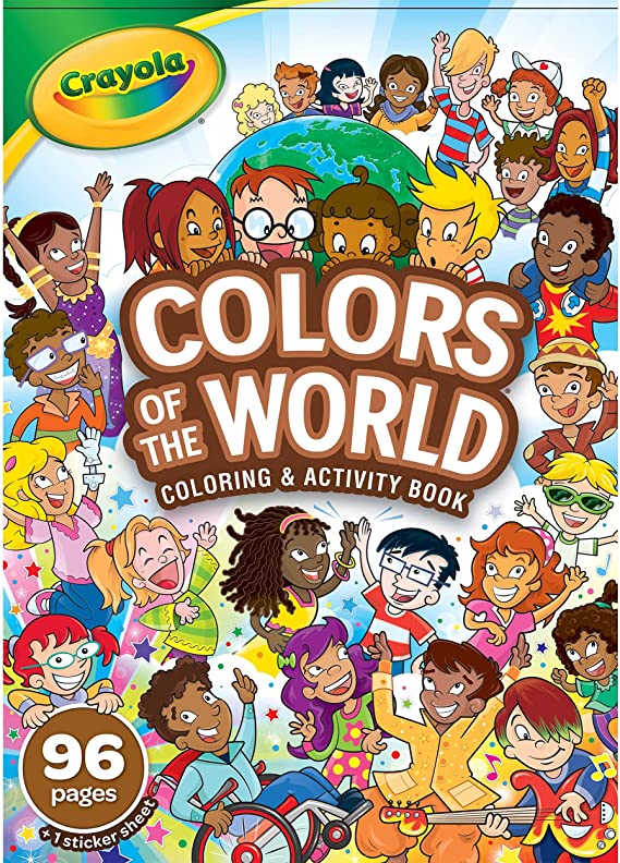 Crayola Colors of The World Coloring Book, Gift for Kids, 96 Pages